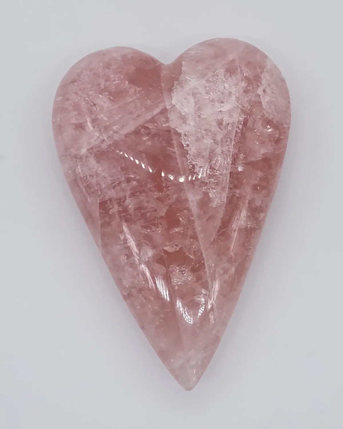 Das schillernde Rosenquarzherz