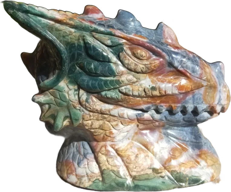 Drachenkopf aus Ozeanjaspis