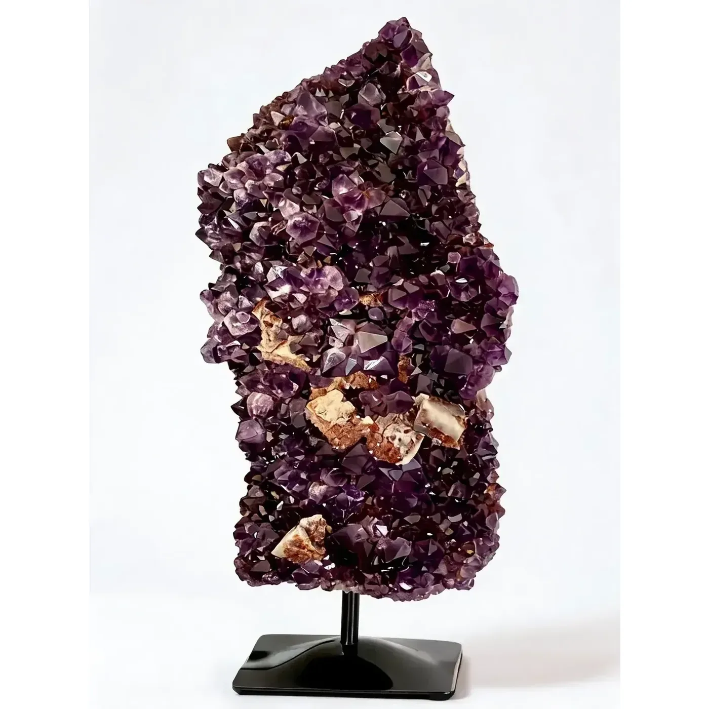 Amethyst mit Rhodonit & Calcit