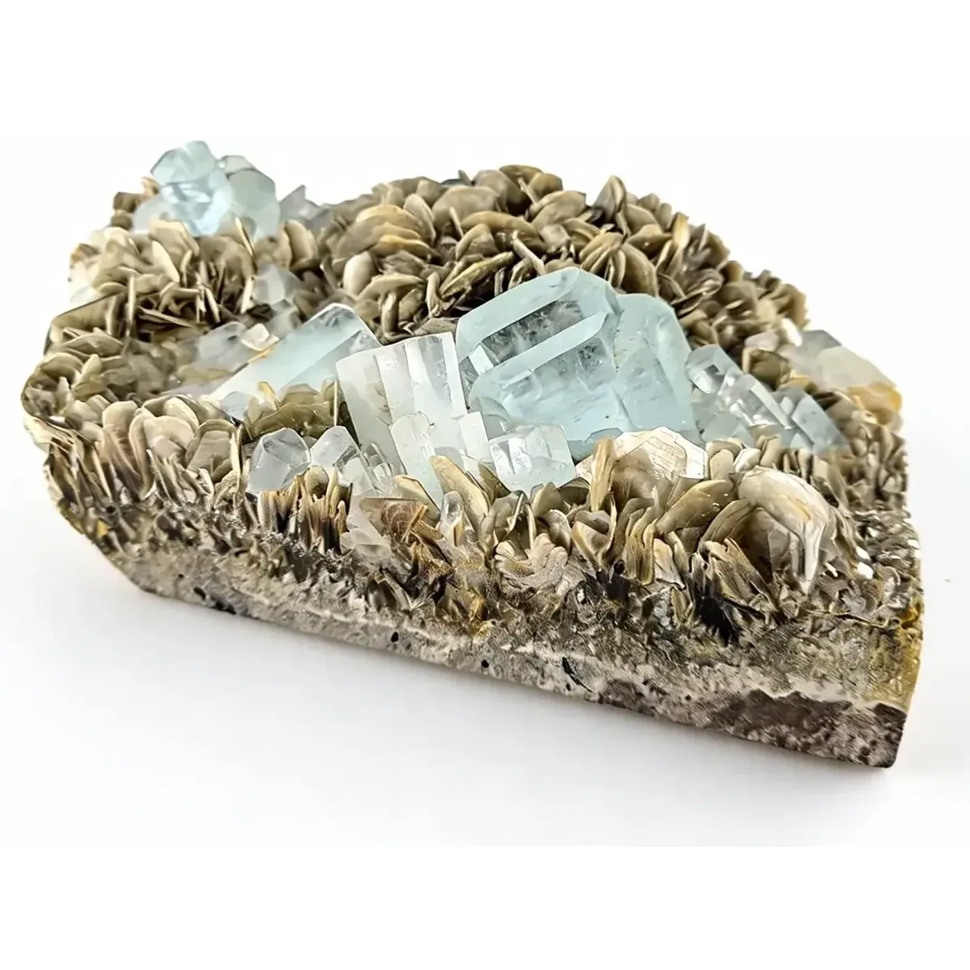 Aquamarin mit Muskovit