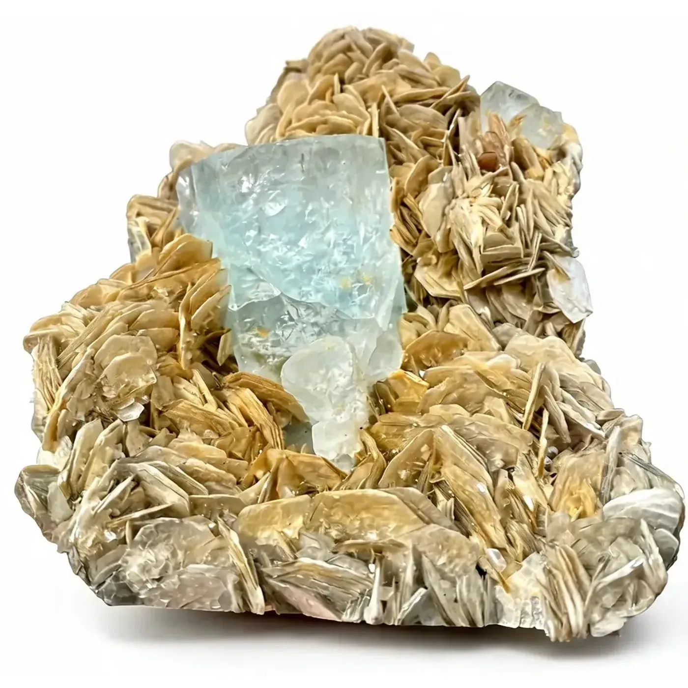 Aquamarin mit Muskovit