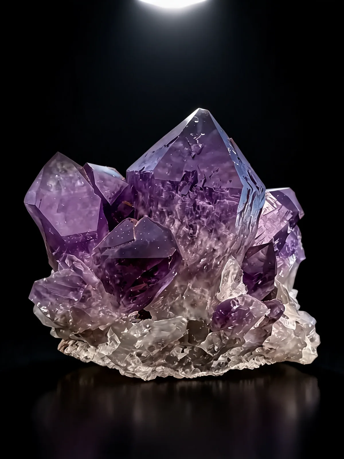 Die Amethyst Gruppe mit Vierlingen aus Bolivien